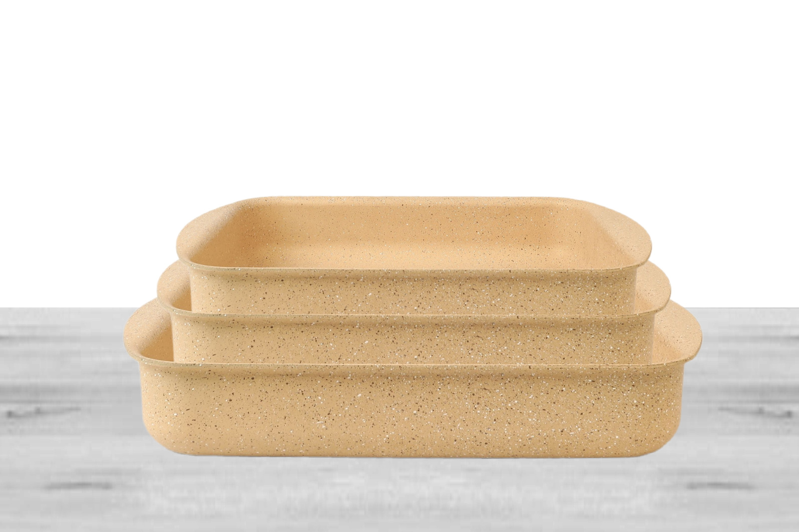 طقم طاجن مستطيلة لافينا جرانيت إيطالي 3 قطع