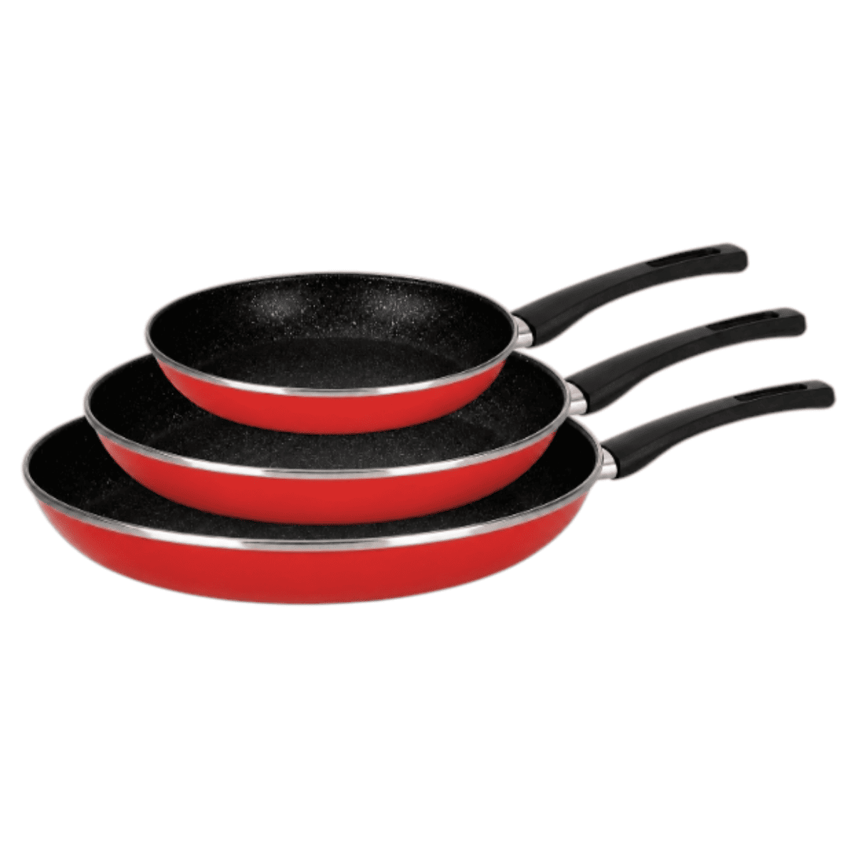 طقم قلايات لينزا  3 قطع (20+24+28cm) /0.8mm